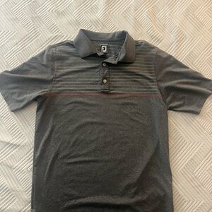 FootJoy Dark Gray Polo with Red Accent